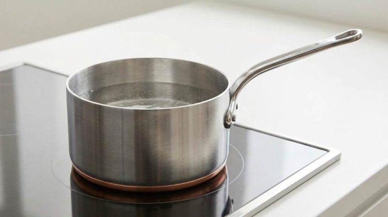 Saucepan vs saucier side by side comparison on a kitchen countertop